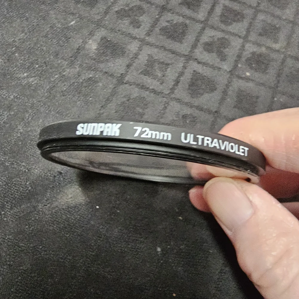 Sunpak 72mm Ultraviolet Filter - Black